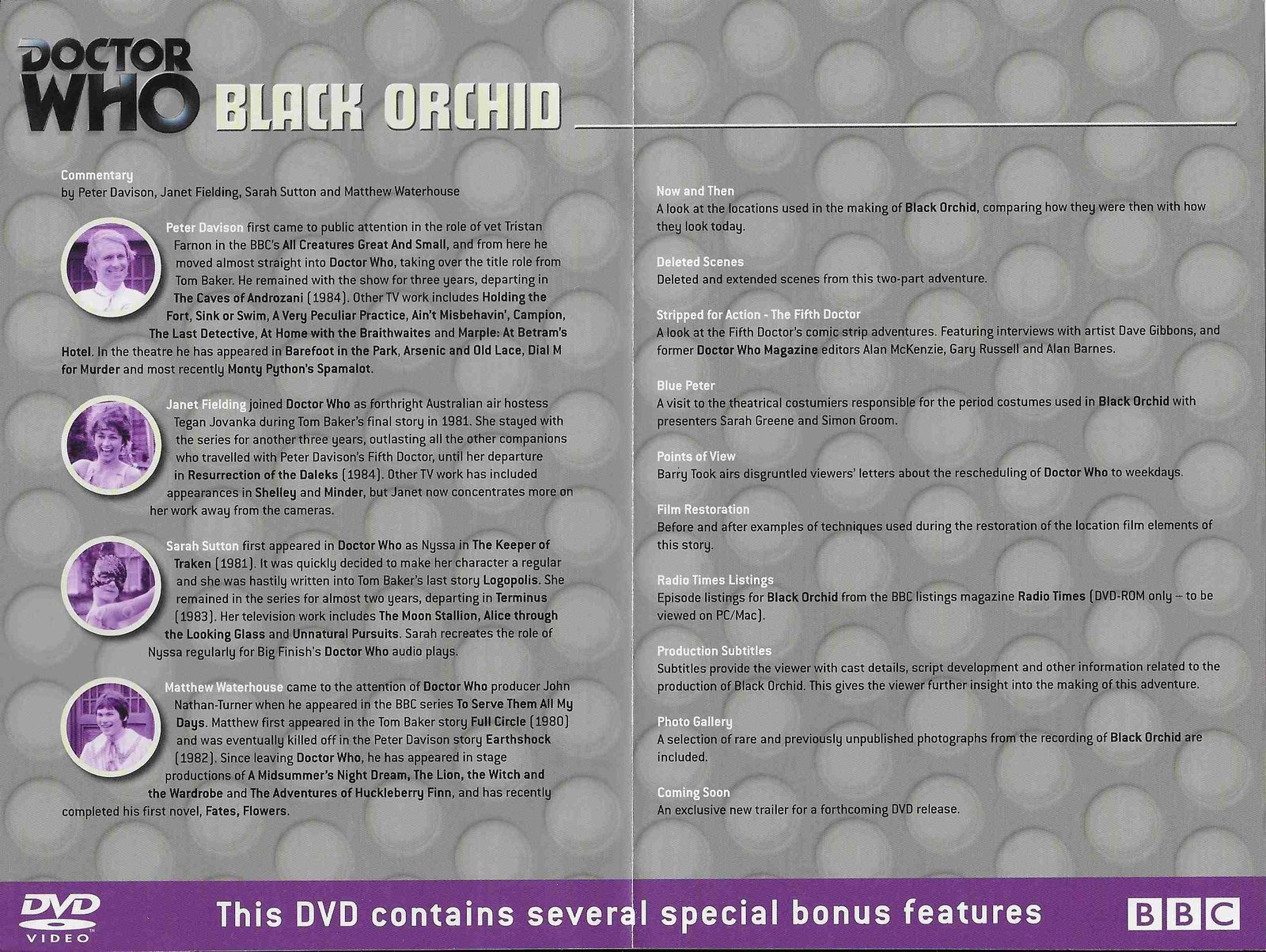 Inserts from BBCDVD 2432